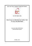 Luận văn Thạc sĩ Kỹ thuật: Phân loại câu hỏi pháp quy tiếng Việt sử dụng mô hình BERT