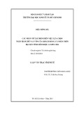 Luận văn Thạc sĩ Kinh tế: Các nhân tố tác động đến việc lựa chọn ngân hàng để vay vốn của khách hàng cá nhân trên địa bàn tỉnh Siêm Riệp, Campuchia