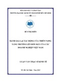 Luận văn Thạc sĩ Kinh tế: Đánh giá lại tác động của triển vọng tăng trưởng lên đòn bẩy của các doanh nghiệp Việt Nam