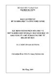 Báo cáo tóm tắt đề tài khoa học và công nghệ cấp Bộ: Xác định thành phần hóa học và thử nghiệm một số hoạt chất sinh học có khả năng ức chế tế bào ung thư từ hoa đu đủ đực