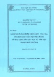 Báo cáo tóm tắt đề tài khoa học và công nghệ cấp ĐH: Nghiên cứu địa danh Hán Việt Đà Nẵng và vận dụng vào giảng dạy từ Hán Việt trong nhà trường