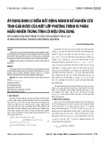 Áp dụng định lí điểm bất động monch để nghiên cứu tính giải được của một lớp phương trình vi phân ngẫu nhiên trung tính có hiệu ứng xung