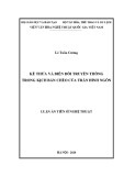 Luận án Tiến sĩ Nghệ thuật: Kế thừa và biến đổi truyền thống trong kịch bản Chèo của Trần Đình Ngôn