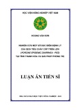 Luận án Tiến sĩ: Nghiên cứu một số đặc điểm bệnh lý của dịch tiêu chảy cấp trên lợn (Porcine epidemic diarrhea - Ped) tại tỉnh Thanh Hóa và giải pháp phòng trị