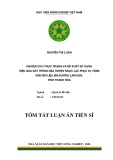 Tóm tắt Luận án Tiến sĩ: Nghiên cứu thực trạng và đề xuất sử dụng hiệu quả đất trồng mía huyện Ngọc Lặc phục vụ vùng nguyên liệu mía đường Lam Sơn, tỉnh Thanh Hoá