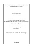 Tóm tắt Luận án Tiến sĩ Lâm nghiệp: Ứng dụng công nghệ địa không gian để phát hiện sớm mất rừng, suy thoái rừng tại vùng Tây Nguyên, Việt Nam