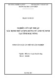 Tóm tắt Luận án Tiến sĩ Lâm nghiệp: Nghiên cứu kỹ thuật xác định trữ lượng rừng từ ảnh vệ tinh tại tỉnh Đắk Nông