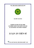 Luận án Tiến sĩ: Nghiên cứu một số đặc điểm của bệnh care ở chó nuôi tại Hà Nội và chế kháng thể phòng trị bệnh