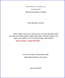 Tóm tắt luận văn Thạc sĩ Khoa học Giáo dục: Phát triển năng lực giải quyết vấn đề cho học sinh qua bài tập tình huống trong dạy học chương “Động lực học chất điểm” Vật lí 10 trung học phổ thông