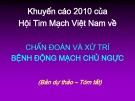 Bài giảng Chẩn đoán và xử trí bệnh động mạch chủ ngực