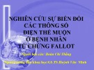 Bài giảng Nghiên cứu sự biến đổi các thông số điện thế muộn ở bệnh nhân tứ chứng Fallot