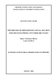 Summary of Doctoral Dissertation on History: The process of implementing social security policies in Hai Phong city from 2001 to 2015