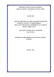 Summary of PhD Dissertation on Educational Science: Applying history teaching methods to develop student - capacity at high schools (The case of pedagogic experimental at the 10th grade curriculum)