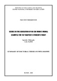 Summary of Doctoral Thesis on Phylosophy: Issues in the education of Ho Chi Minh's moral example for Tay Nguyen University’s students today