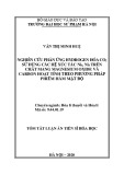 Tóm tắt Luận án Tiến sĩ Hoá học: Nghiên cứu phản ứng hydrogen hóa CO2 sử dụng các hệ xúc tác Ni5, Ni5 trên chất mang magnesium oxide và carbon hoạt tính theo phương pháp phiếm hàm mật độ