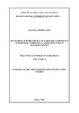 Summary of Doctoral Dissertation of Education Studies: Developing competence of designing competency assessment tool for pre-service teachers in teaching physics