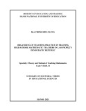 Summary of Doctoral Thesis in Educational Sciences: Organizing of Teaching Practice in Training High School Mathematic Teachers in Lao People’s Democratic Republic