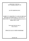 Tóm tắt Luận án Tiến sĩ Sinh học: Nghiên cứu ảnh hưởng của ánh sáng đèn LED đến một số chỉ tiêu sinh lý, năng suất và phẩm chất của cây cải bó xôi (Spinacia oleracea L.) trồng thủy canh