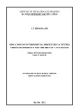 Summary of Doctoral Thesis Education Sciences: Education on environmental protection activities through experience for children of 4 - 5 years old