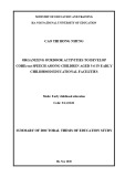 Summary of Doctoral Thesis of Education Study: Organizing outdoor activities to develop coherentspeech for children aged 5-6 yearsin preschool