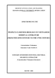 Summary of Dissertation for a Doctoral Degree in Literature: People's closeness ideology in Vietnamese medieval literature (from the 10th century to the end of the 17th century)