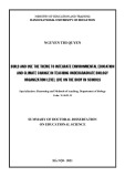 Summary of Doctoral Dissertation on Educational Science: Build and use the theme to integrate environmental education and climate change in teaching undergraduate biology organization level on the body in schools