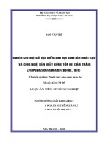 Luận án Tiến sĩ Nông nghiệp: Nghiên cứu một số đặc điểm sinh học sinh sản nhân tạo và công nghệ sản xuất giống tôm he chân trắng Litopenaeus vannamei (Boone, 1931)