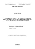 Summary of docroral desertation: Study the flow velocity due to waves at shallow toe in design of dike toe by fill rocks; applied to Cathai sea-dike-Hai Phong