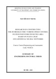 Summary of engineering doctoral thesis: Research on building regionallinked hydroelectric turbine speed control systems on the basis of fuzzy logic and artificial neural networks