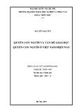 Khóa luận tốt nghiệp đại học ngành Triết học: Quyền con người và vấn đề giáo dục quyền con người ở Việt Nam hiện nay