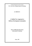 Doctor of Philosophy dissertation in information technology: A unified view approach to software development automation