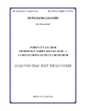 Luận văn Thạc sĩ Kỹ thuật cơ khí: Nghiên cứu xác định mô hình máy nghiền than đá và một số thông số tối ưu cho mô hình