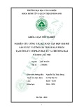 Khóa luận tốt nghiệp Kế toán: Nghiên cứu công tác kế toán tập hợp chi phí sản xuất và tính giá thành sản phẩm tại công ty cổ phần đầu tư và thương mại Pacific, Hà Nội