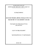 Luận văn Thạc sĩ Lịch sử: Đảng bộ tỉnh Hòa Bình lãnh đạo công tác thanh niên từ năm 2000 đến năm 2010