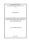 Luận văn Thạc sĩ Lịch sử: Đảng bộ tỉnh Thái Bình lãnh đạo chiến tranh du kích trong thời kỳ kháng chiến chống thực dân Pháp (1946- 1954)