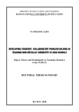 Doctoral Thesis Summary: Developing the students’ collaborative problem-solving compentence in teaching non-metallic chemistry at high school