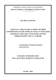 Summary of Dissertation for a Doctoral Degree in Literature: Confucian - Renovating author and the formation and development of the genre of novel in Vietnamese alphabet in the early twentieth century (through some typical authors)