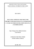 Summary of Doctoral Thesis in Educational Sciences: Educating communication skills for children with mild intellectual disabilities 5-6 years old through organizing role-play at Kindergartens