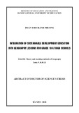 Abstract of Doctor of Science’s Thesis: Integration of sustainable development education into geography lessons for grade 10 at high schools