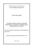 Summary of Doctoral Thesis in Science Education: Teaching technical practice towards developing collaborative working skills for pedagogical students