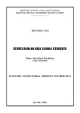 Summary of Doctoral Thesis in Psychology: Depression in high school students