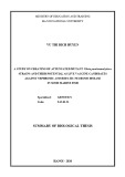 Summary of Biological Thesis: A study on creating of attenuated mutant Vibrio parahaemolyticus strains and their potential as live vaccine candidate against nephrotic and hepatic necrosis disease in some marine fish