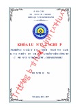 Khóa luận tốt nghiệp Quản trị kinh doanh: Nghiên cứu các yếu tố ảnh hưởng đến sự cam kết gắn bó với tổ chức của nhân viên công ty cổ phần viễn thông FPT