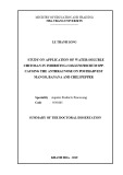 Summary of the Doctoral Dissertation: Study on application of water-soluble chitosan in inhibiting Colletotrichum spp. causing the anthracnose on postharvest mango, banana and chili pepper