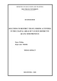 Thesis Abtract: Solutions to restrict trawl fishing activities in the coastal areas of Van Don district in Quang Ninh province