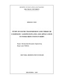 Doctoral Dissertation Summary: Study on sound transmission loss through composite sandwich plates and application to noise reduction in ships