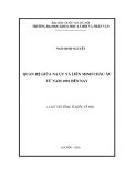 Luận văn Thạc sĩ Quốc tế học: Quan hệ giữa Na Uy và Liên minh châu Âu từ năm 1992 đến nay