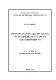 Luận văn Thạc sĩ Tôn giáo học: Ảnh hưởng của Công giáo đến đời sống văn hóa tinh thần của người dân tỉnh Ninh Bình hiện nay