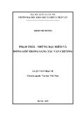 Luận văn Thạc sĩ Văn học Việt Nam: Phạm Thái – những đặc điểm và đóng góp trong sáng tác văn chương
