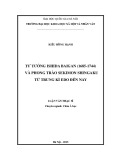 Luận văn Thạc sĩ Châu Á học: Tư tưởng Ishida Baigan (1685-1744) và phong trào Sekimon Shingaku từ trung kì Edo đến nay